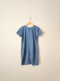 Vintage Denim Button Up Dress (S/M)