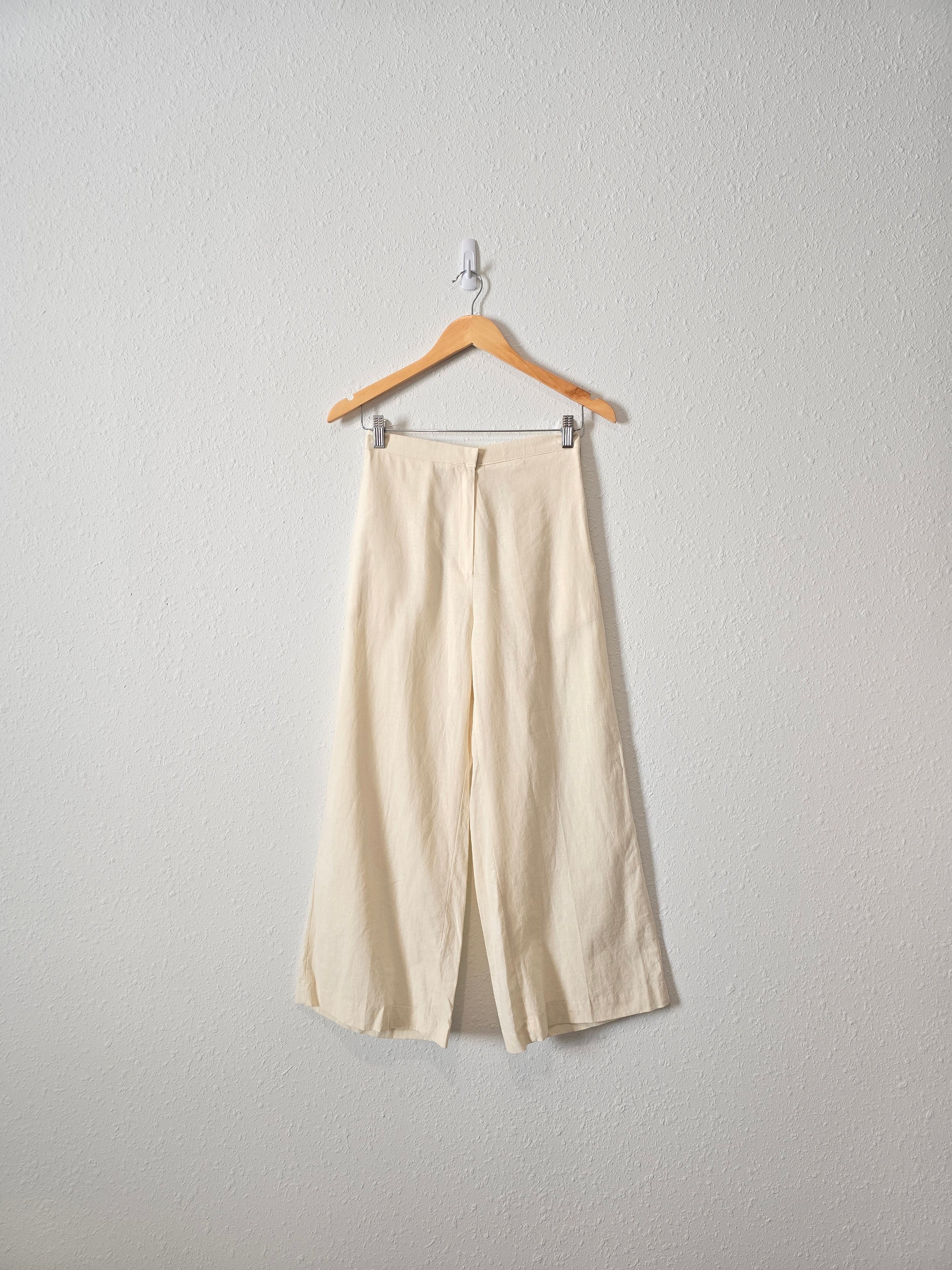 Oak + Fort Linen Wide Leg Pants (0/2)