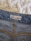 Loft Light Wash Denim Shorts (28/6)