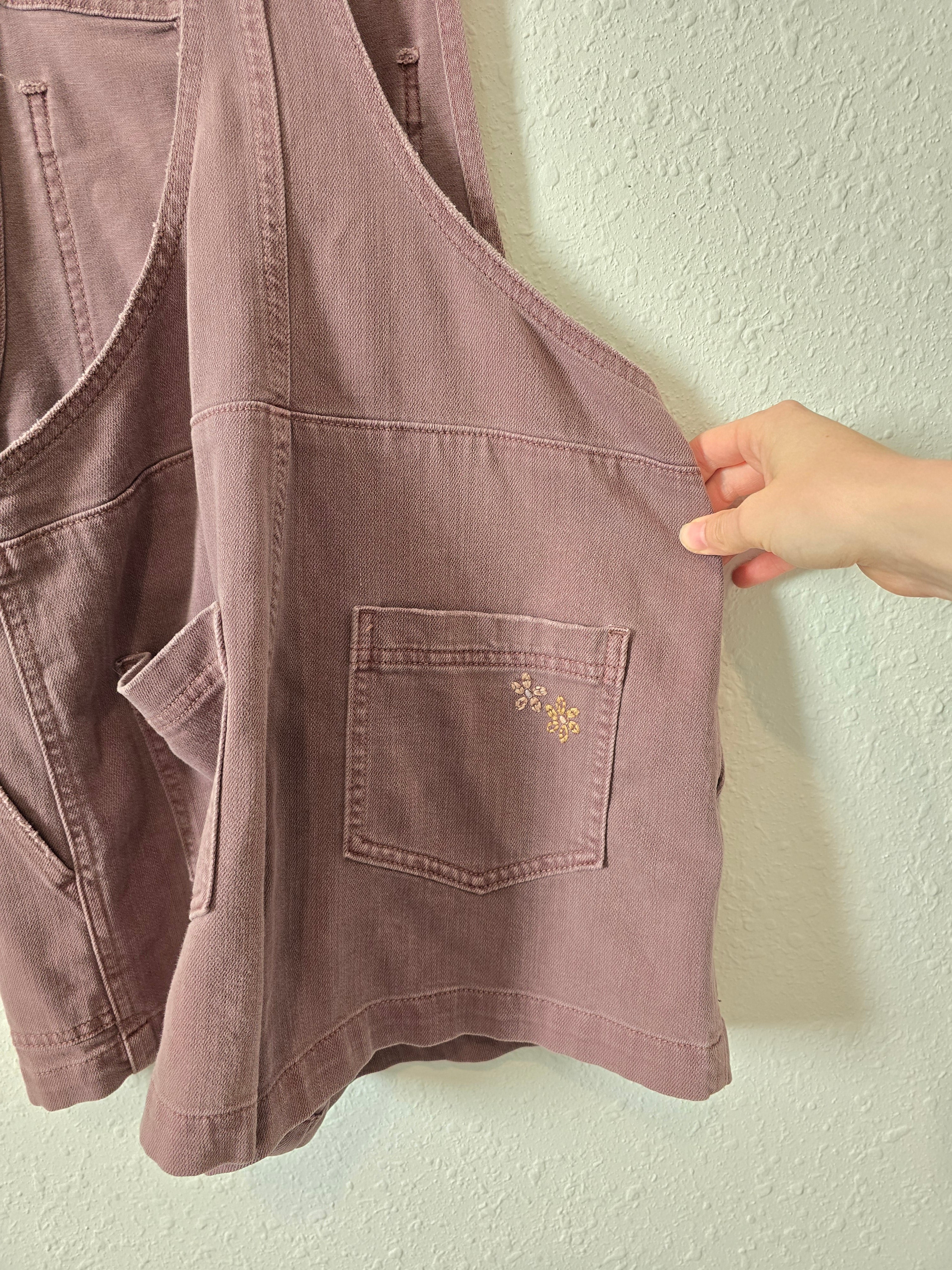 Aerie Mauve Shortalls (XS)