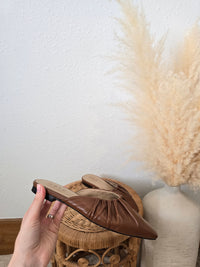 Able Brown Leather Mules (7)