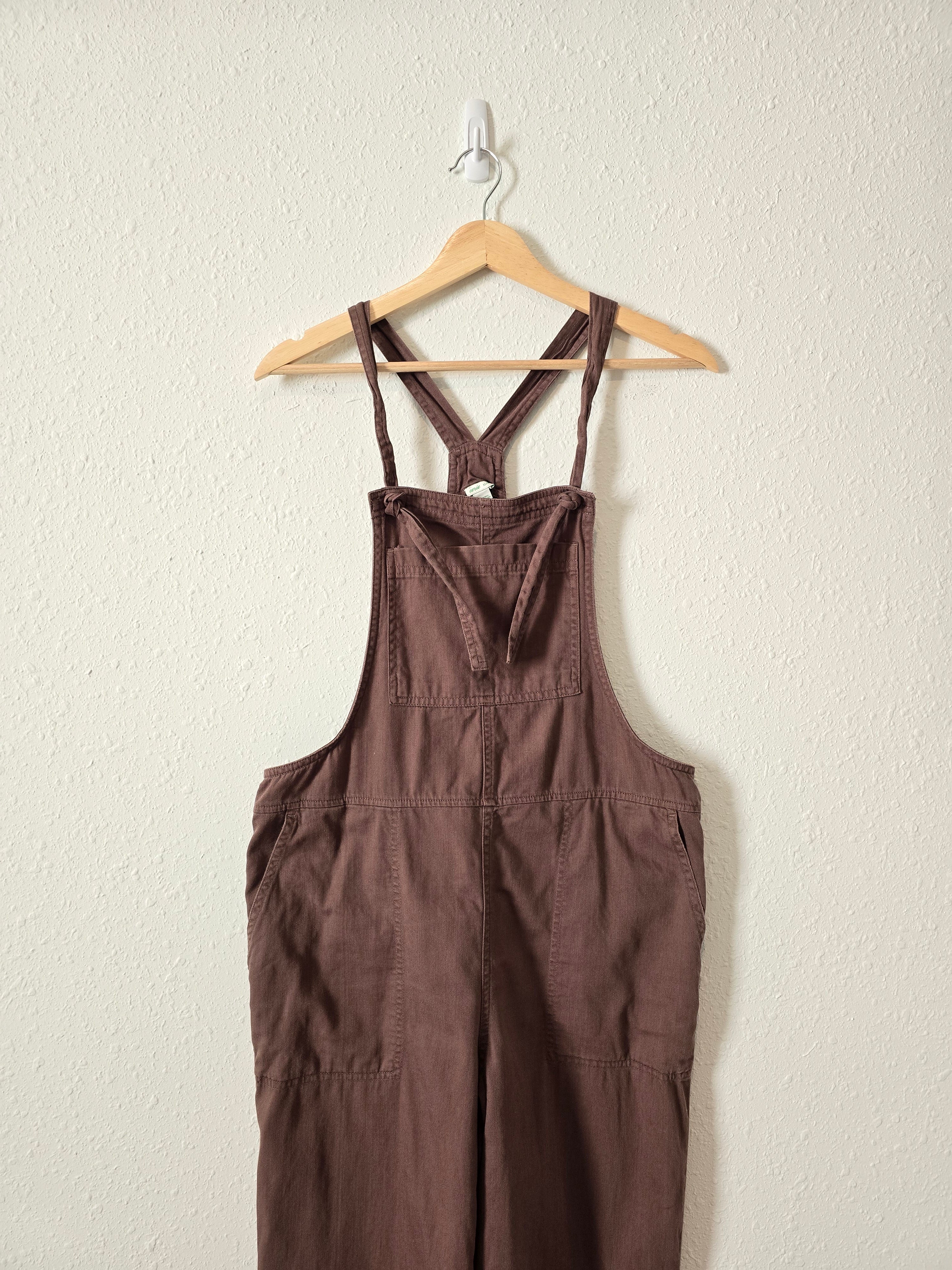 Aerie Brown Straight Overalls (XS)