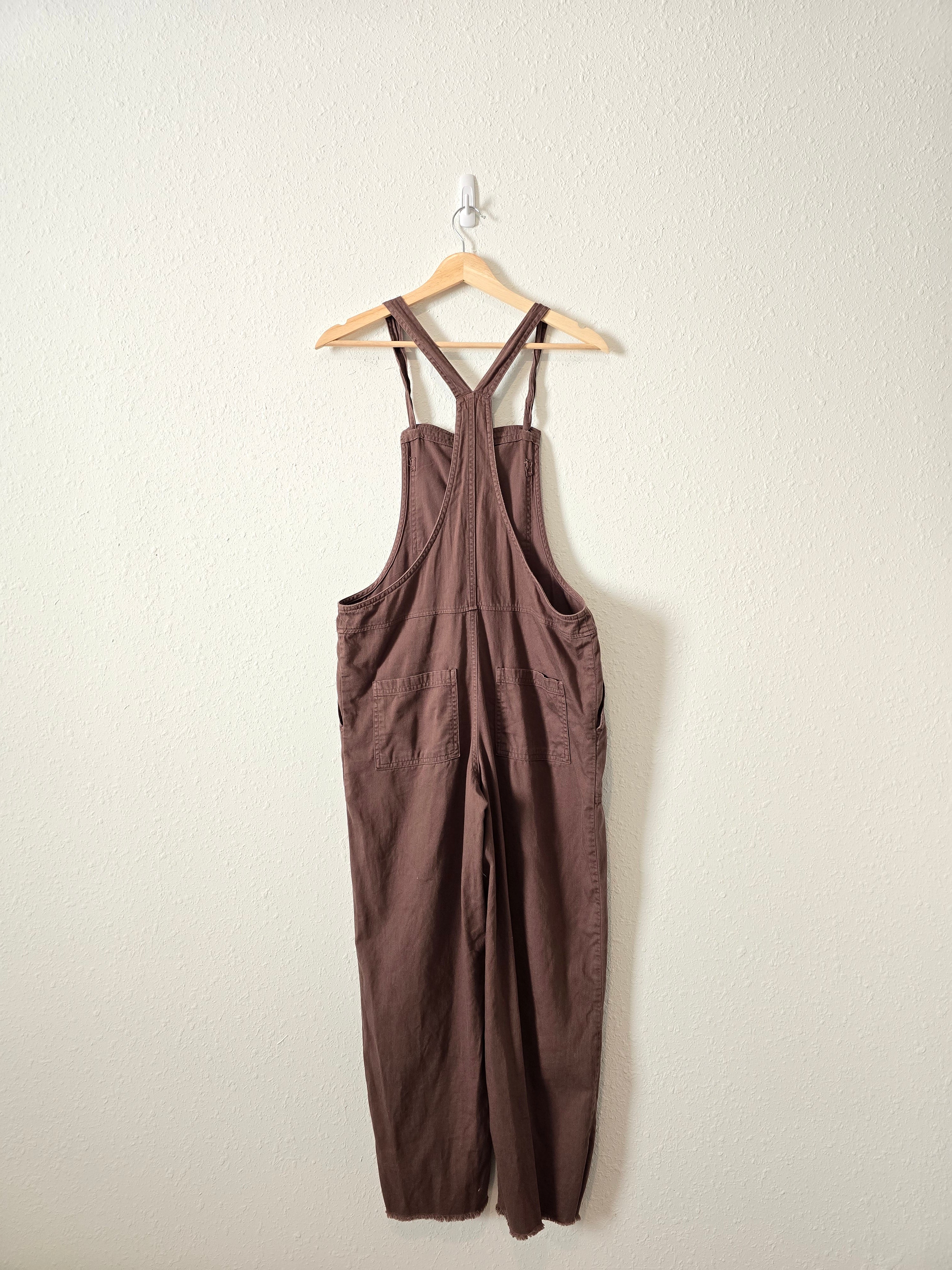 Aerie Brown Straight Overalls (XS)