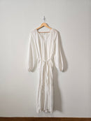 White Tiered Maxi Dress (M)