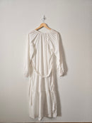 White Tiered Maxi Dress (M)