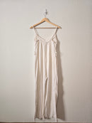 White Wide Leg Linen Jumpsuit (S-L)