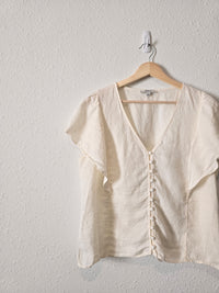 Madewell Linen Ruffle Top (10)