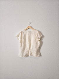 Madewell Linen Ruffle Top (10)