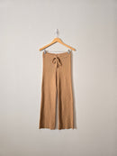 Camel Ribbed Lounge Pants (S)