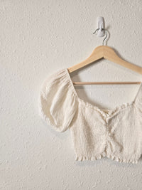 Altar'd State Smocked Crop Top (XS)