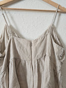 J.Crew Gathered Linen Tank (L)