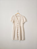 Loft Linen Blend Striped Dress (8)