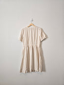 Loft Linen Blend Striped Dress (8)