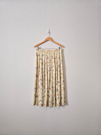 Vintage Floral Midi Skirt (14)