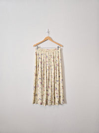 Vintage Floral Midi Skirt (14)