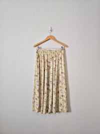 Vintage Floral Midi Skirt (14)