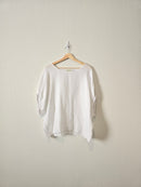 White Linen Oversized Top (L)