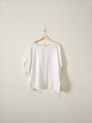 White Linen Oversized Top (L)