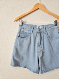 Princess Polly Light Wash Shorts (4)