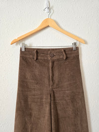 Brown Corduroy Wide Leg Pant (S)