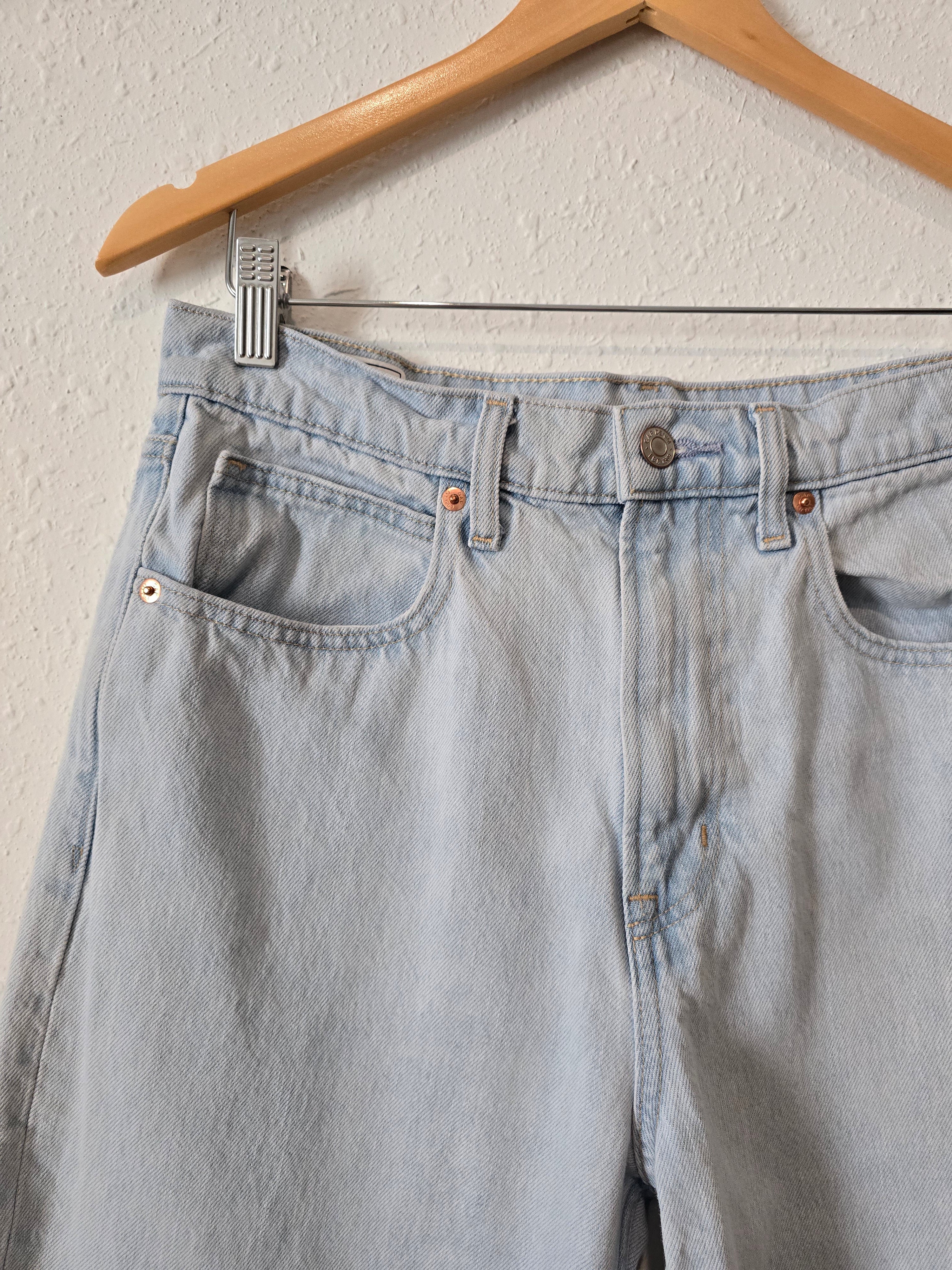 Gap Light Wash Barrel Jeans (8 tall)