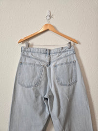 Gap Light Wash Barrel Jeans (8 tall)