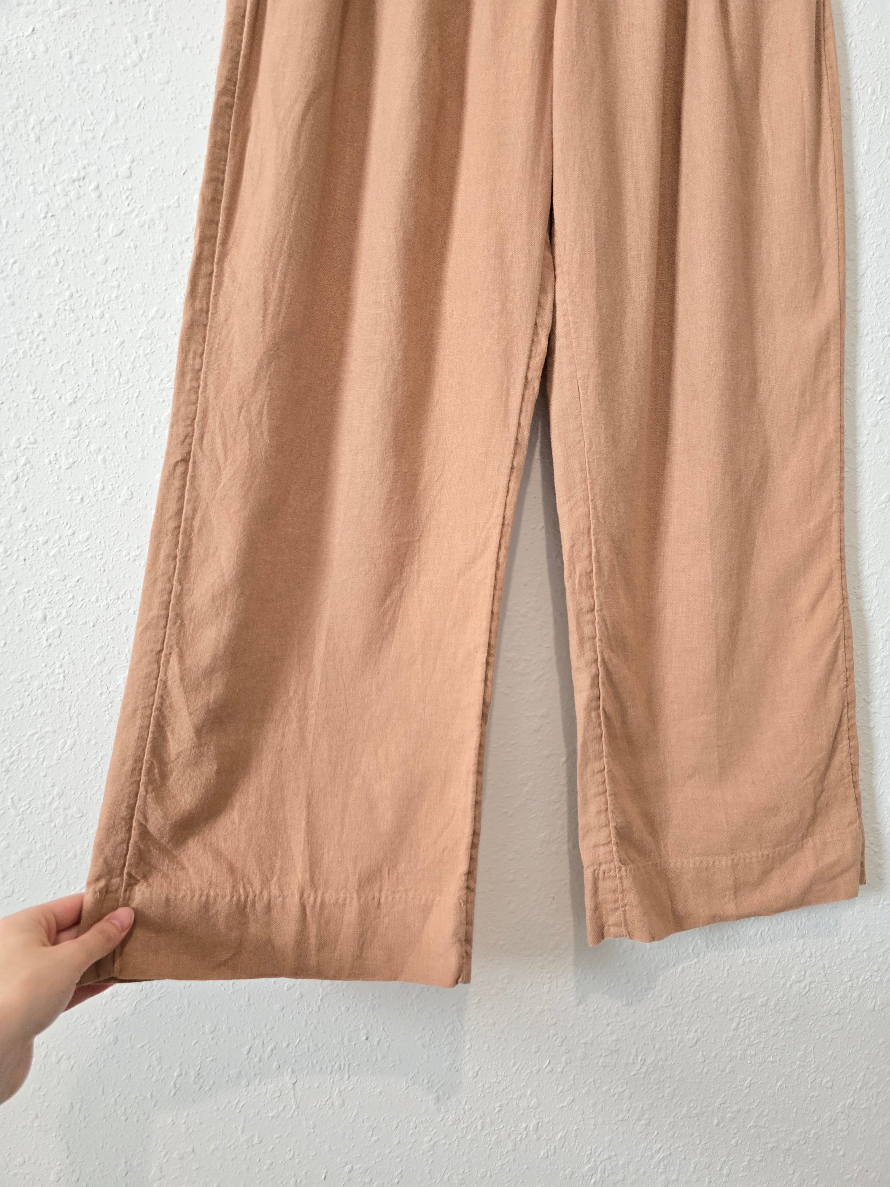 Abercrombie Wide Leg Linen Pants (S)