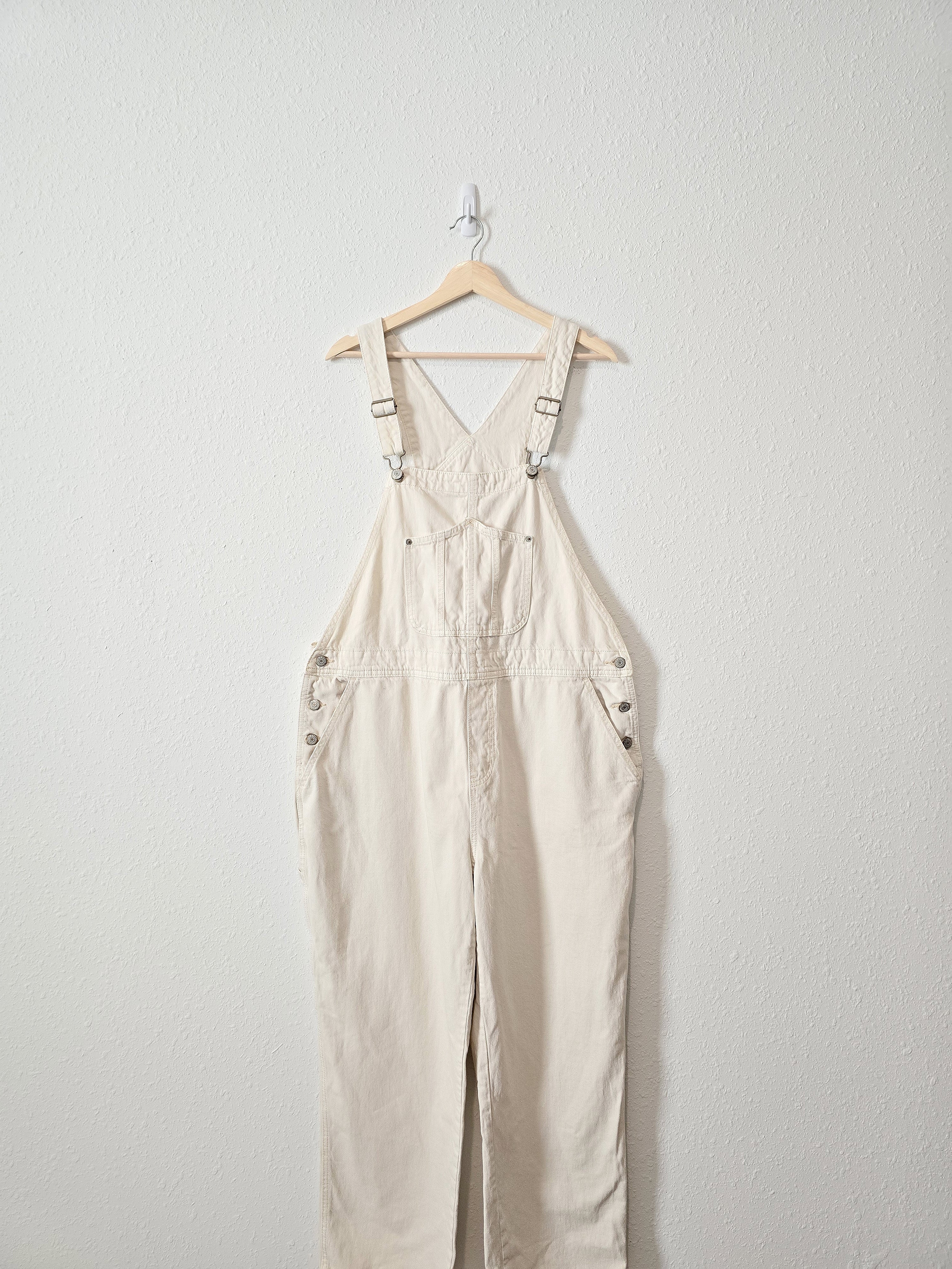 Cream Straight Leg Overalls (18)