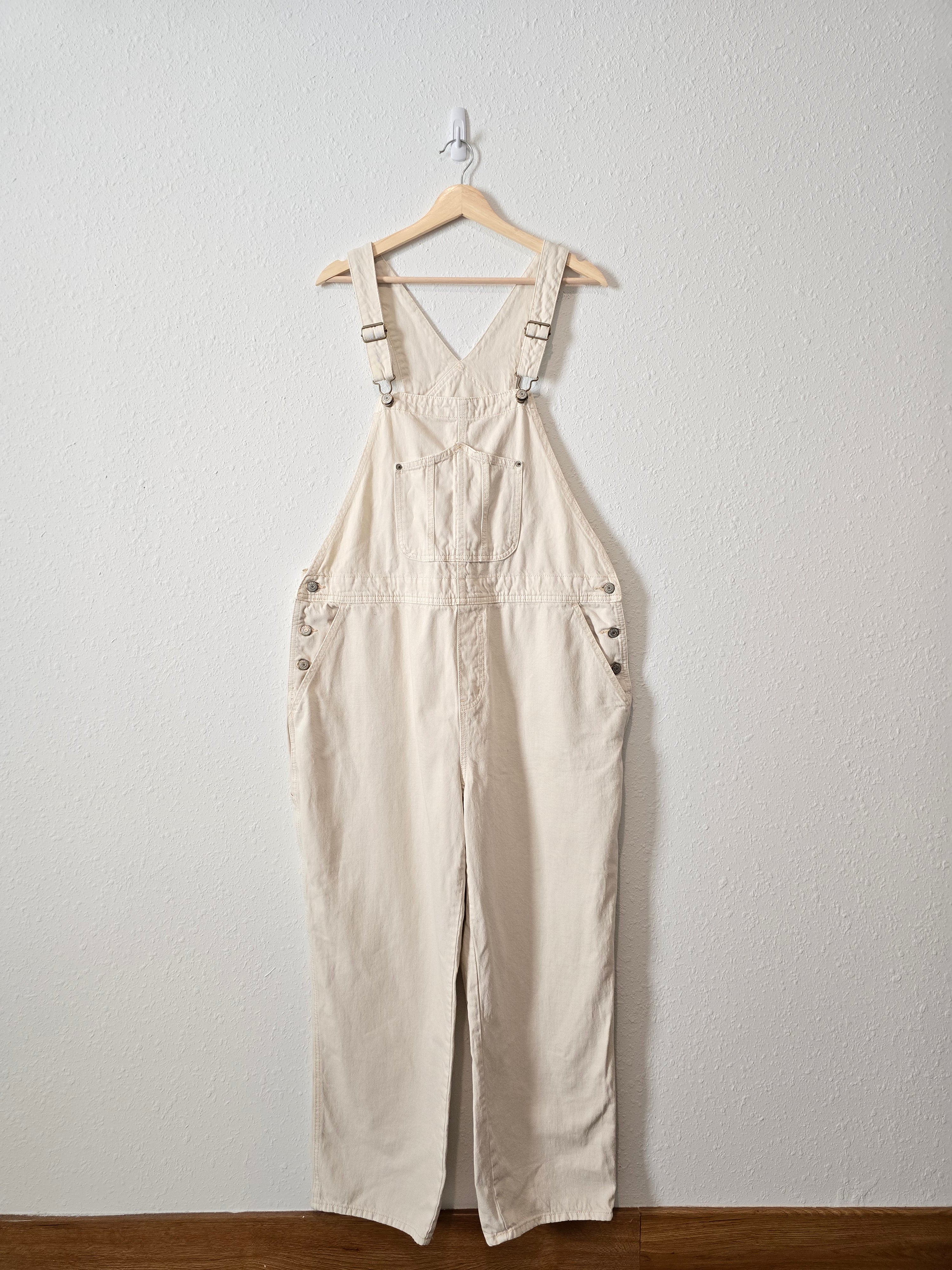 Cream Straight Leg Overalls (18)