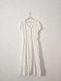 White Lace Cottagecore Dress (L)