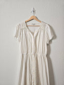 White Lace Cottagecore Dress (L)