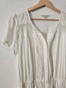 White Lace Cottagecore Dress (L)