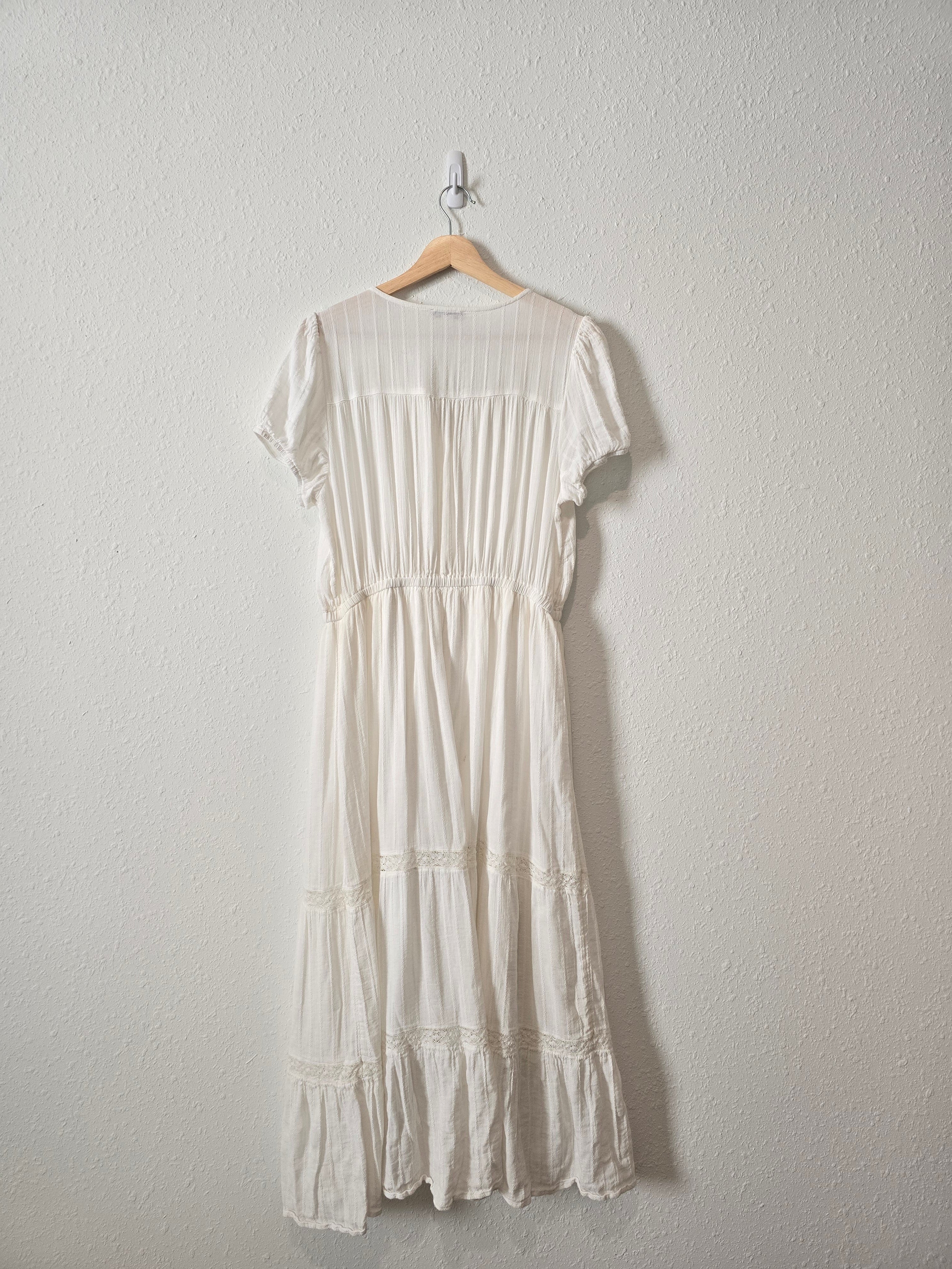 White Lace Cottagecore Dress (L)