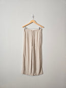 Oat Linen Wide Leg Pants (XS)