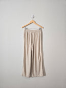 Oat Linen Wide Leg Pants (XS)