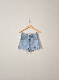 Levi's Ribcage Denim Shorts (26)