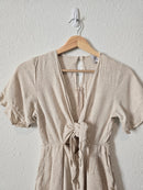 Princess Polly Linen Tie Front Romper (2)