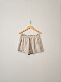 Neutral Linen Easy Shorts (S)