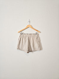 Neutral Linen Easy Shorts (S)