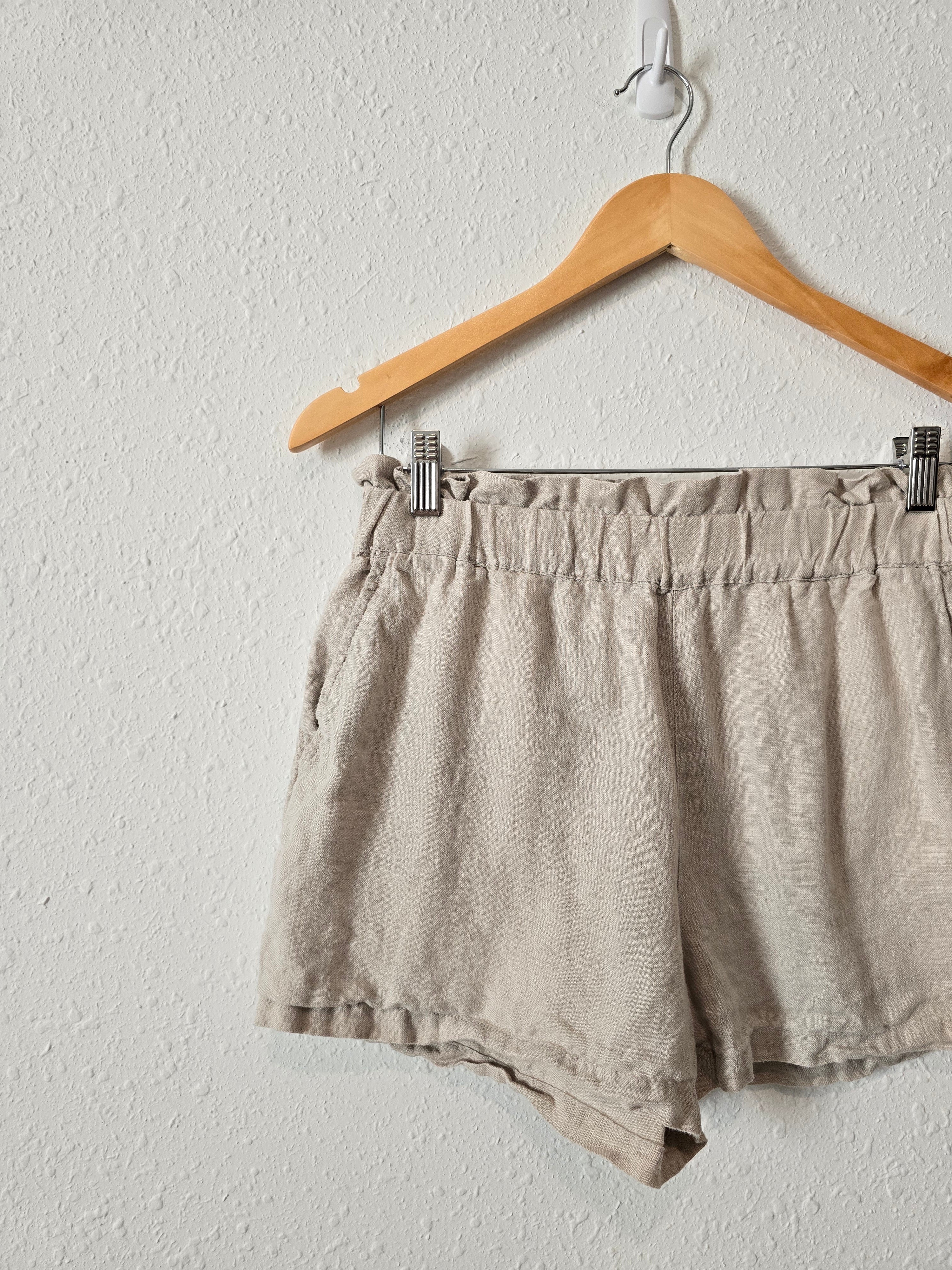 Neutral Linen Easy Shorts (S)