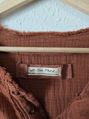 Free People Terracotta Gauze Top (XS)