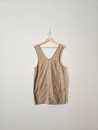 Neutral Cord Overall Dress (M)