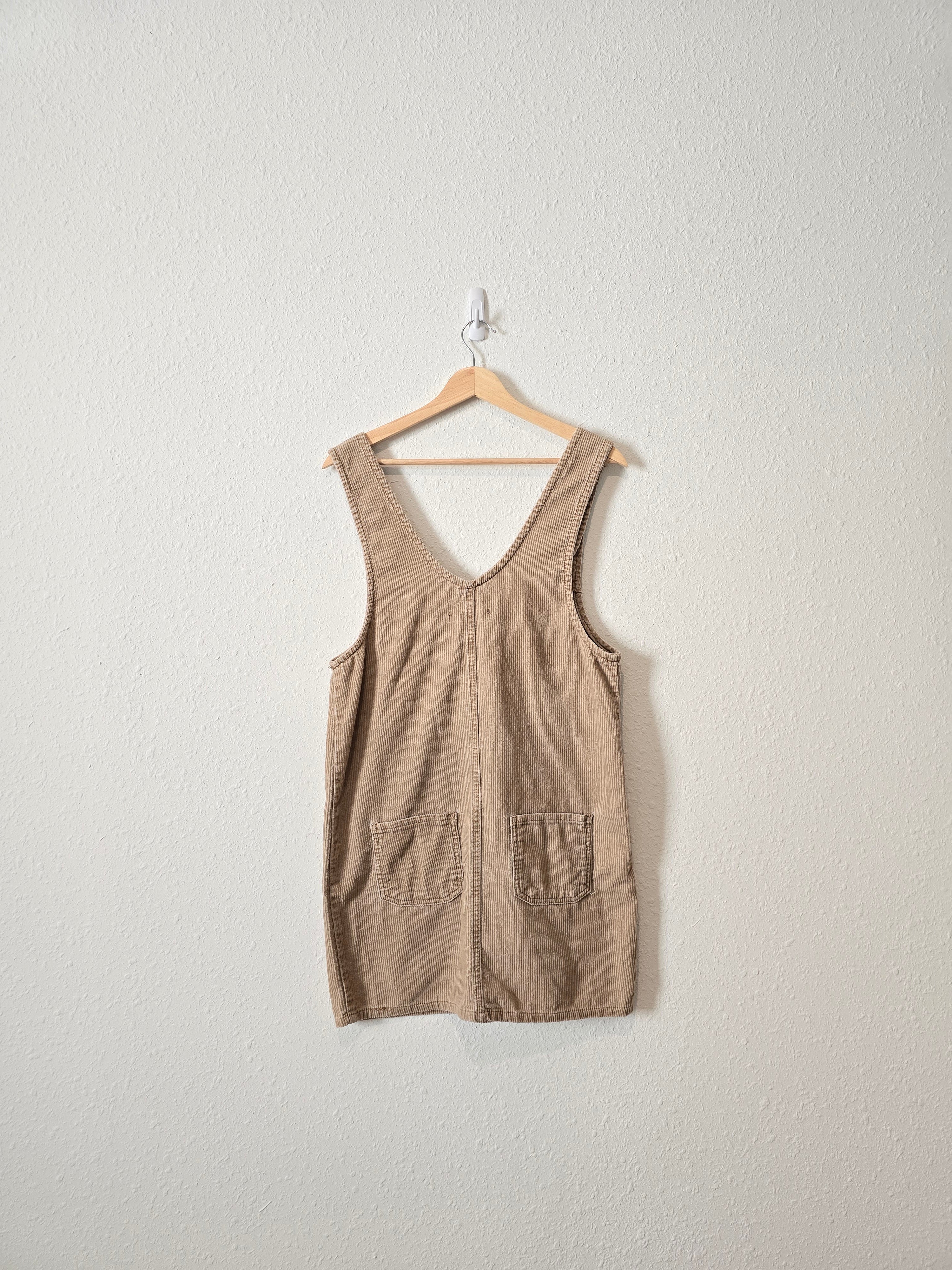 Neutral Cord Overall Dress (M)