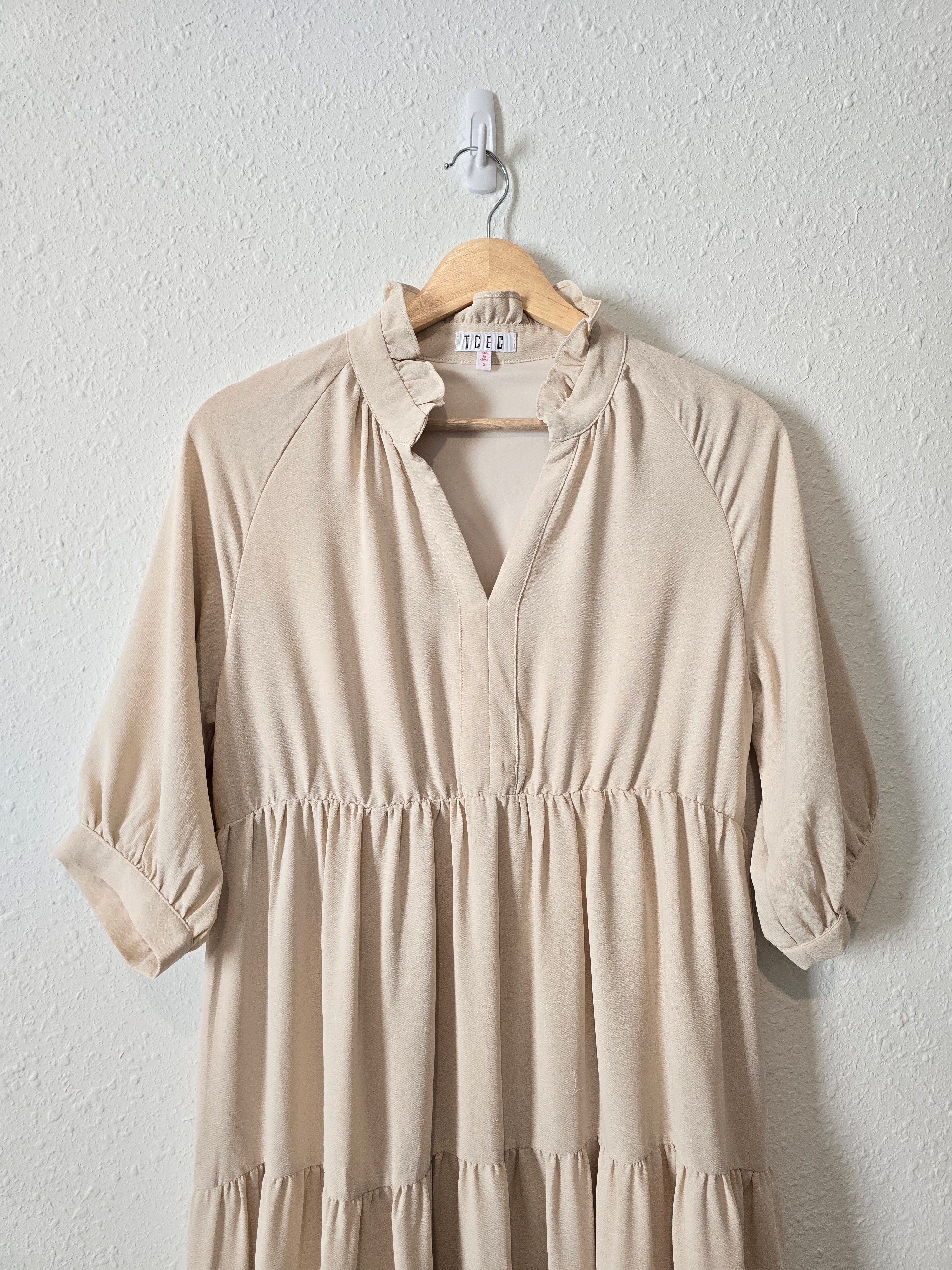 Boutique Tiered Midi Dress (S)