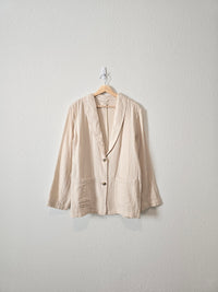 Neutral Gauze Blazer Top (M)