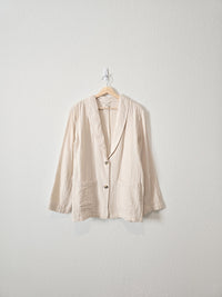 Neutral Gauze Blazer Top (M)