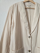 Neutral Gauze Blazer Top (M)