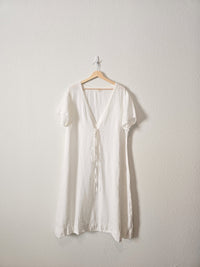 Eileen Fisher White Linen Dress (1X)