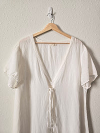 Eileen Fisher White Linen Dress (1X)