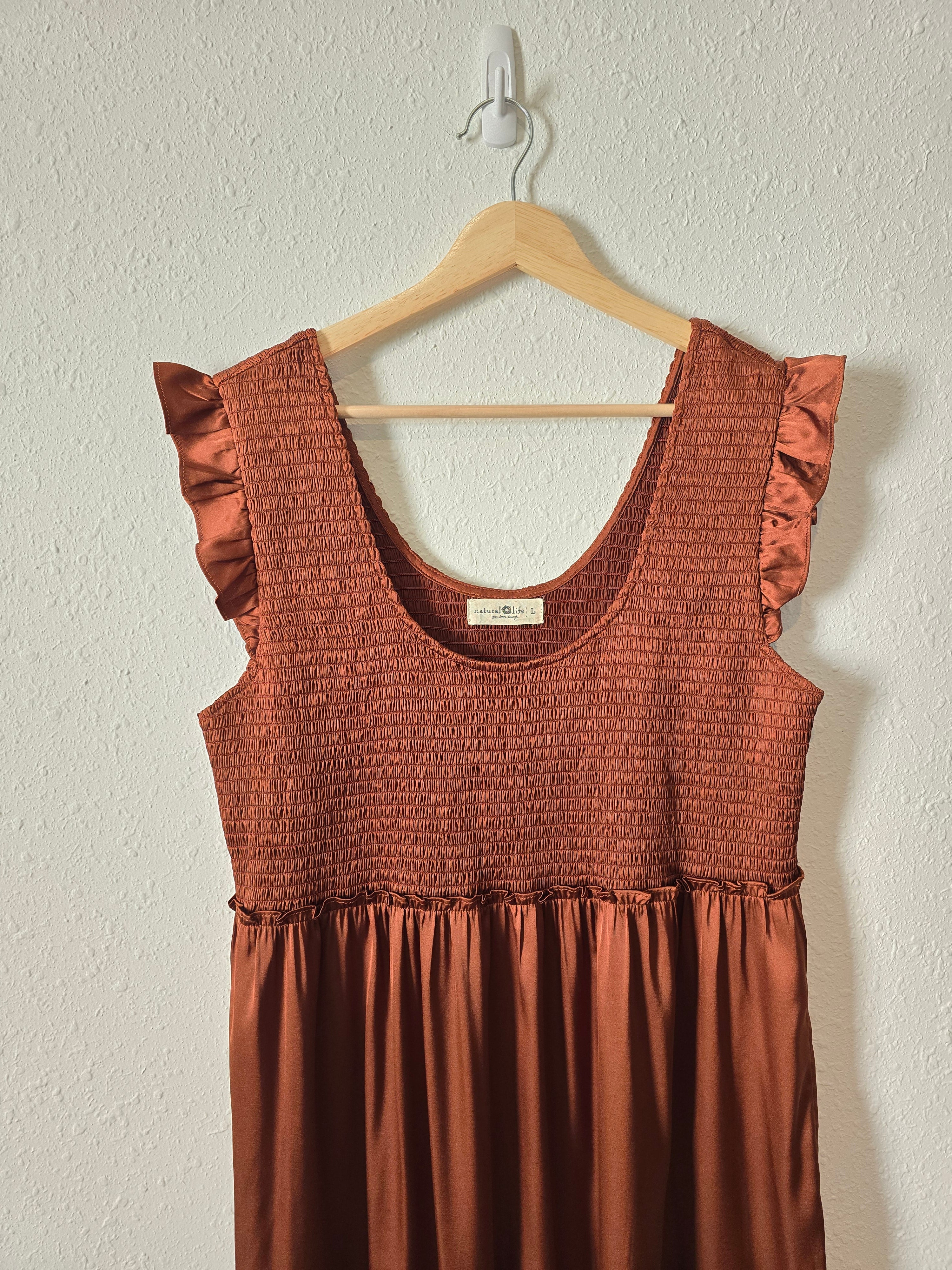 Natural Life Rust Maxi Dress (L)